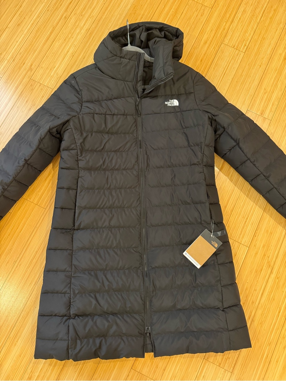 The North Face Black Women's XL Jacket with Logo Tag price Firm